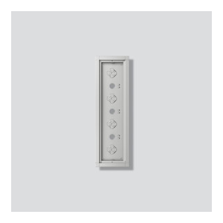 Siedle Boîtier en saillie GA 612-4/1-01 Argent métallique