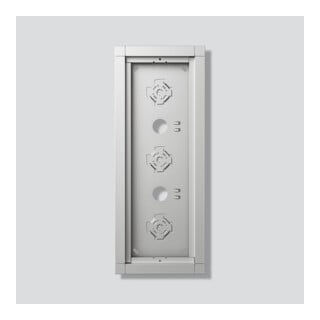 Siedle Gehäuse-Aufputz GA 612-3/1-01 Silber-Metallic