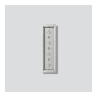 Siedle Gehäuse-Aufputz GA 612-4/1-01 Silber-Metallic