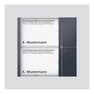 Siedle Module à boutons TM 612-2 AG gris anthracite