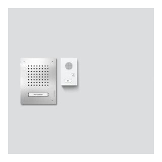 Siedle Set audio Classic CLAB 850-1 acier inoxydable blanc