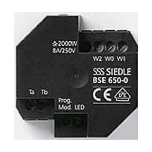 Siedle&Söhne Bus-Schalt-Einheit Schwarz BSE 650-02