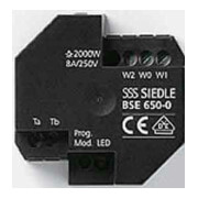 Siedle&Söhne Bus-Schalt-Einheit Schwarz BSE 650-02-4