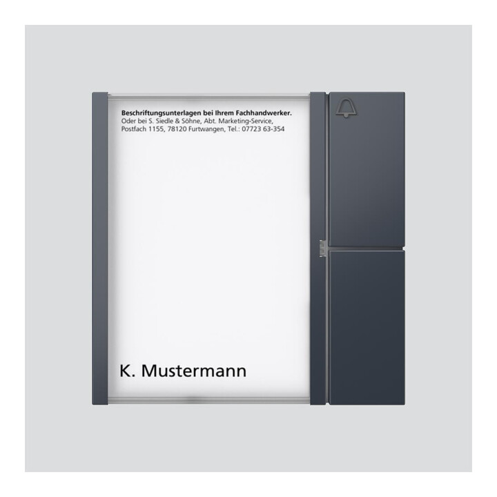 Siedle&Söhne Bus-Tasten-Modul anthrazitgrau BTM 650-01 AG