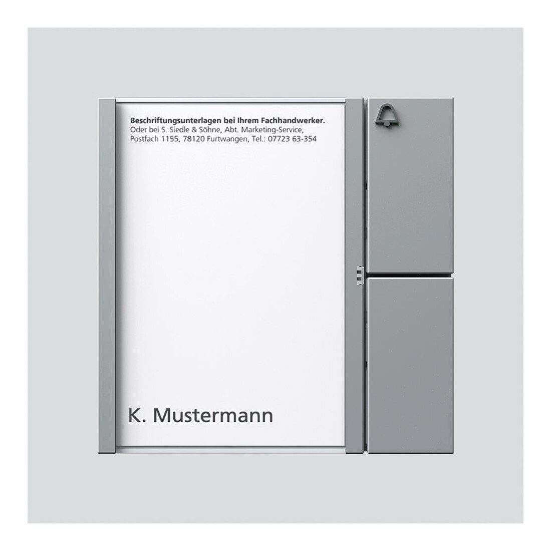 Siedle&Söhne Tasten-Modul si/met TM 612-1 SM