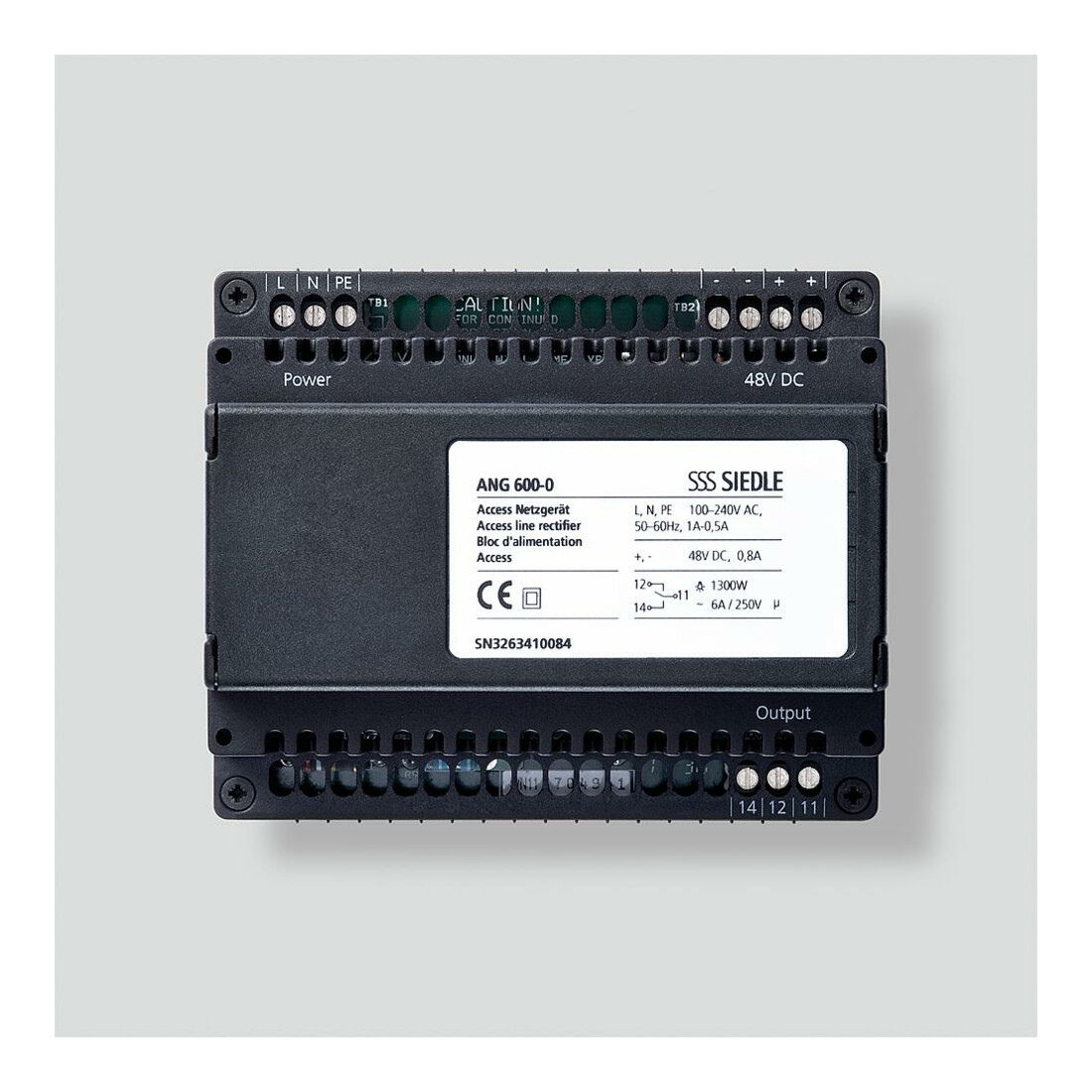 Siedle&Söhne Access Bloc d’alimentation 100-240 VCA noir ANG 600-0