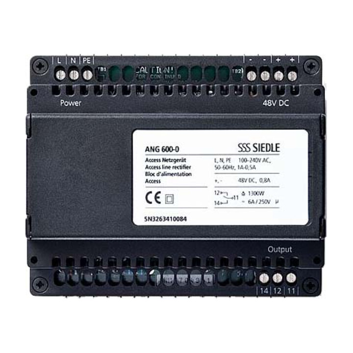 Siedle&Söhne Access Bloc d’alimentation 100-240 VCA noir ANG 600-0