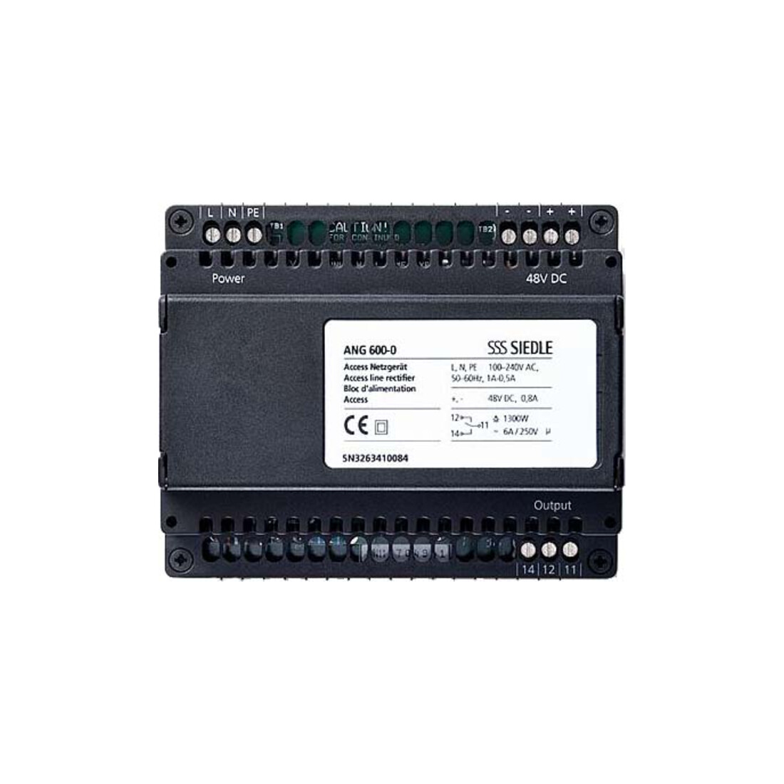 Siedle&Söhne Access Bloc d’alimentation 100-240 VCA noir ANG 600-0