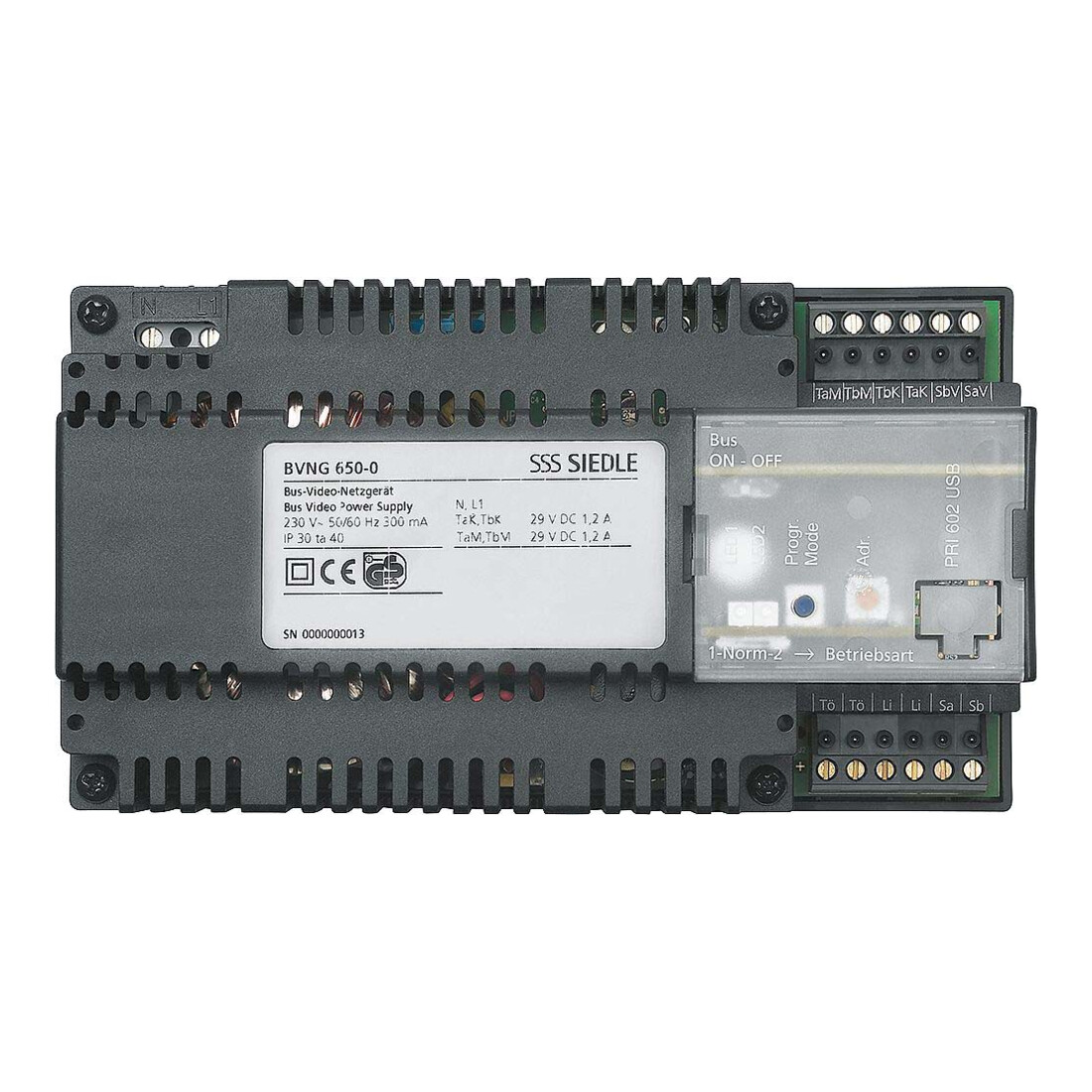 Siedle&Söhne Alimentation vidéo bus pour In-Home-Bus Video BVNG 650-0 DE