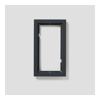 Siedle&Söhne Cadre combiné alu/gris anthracite KR 611-2/1-0 AG
