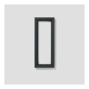 Siedle&Söhne Cadre combiné alu/gris anthracite KR 611-3/1-0 AG-1