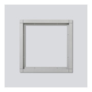 Siedle&Söhne Cadre combiné argent/métal KR 611-2/2-0 SM-3
