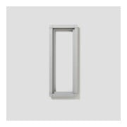 Siedle&Söhne Cadre combiné argent/métal KR 611-3/1-0 SM-1