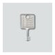 Siedle&Söhne Clé pour cadre de montage en acier inoxydable brossé MR 511/512513/514524