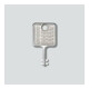 Siedle&Söhne Clé pour cadre de montage en acier inoxydable brossé MR 511/512513/514524