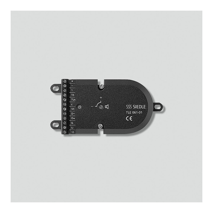 Siedle&Söhne Interphone de porte pour technologie 1+n, noir TLE 061-01