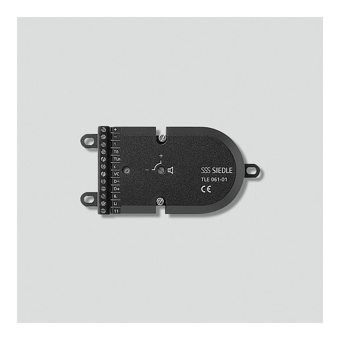 Siedle&Söhne Interphone de porte pour technologie 1+n, noir TLE 061-01