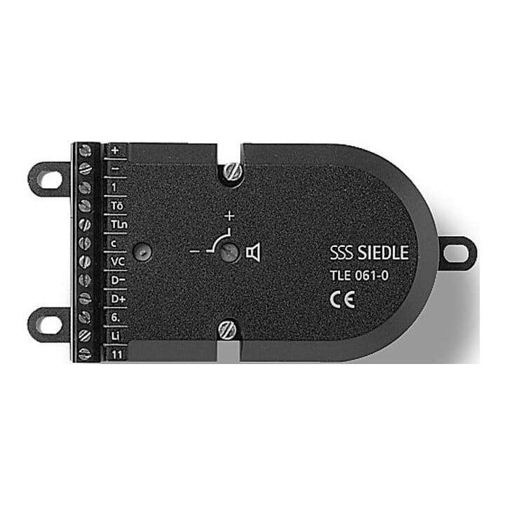 Siedle&Söhne Interphone de porte pour technologie 1+n, noir TLE 061-01