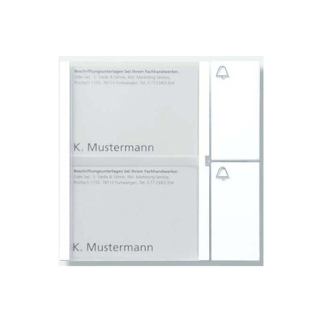 Siedle&Söhne Module à boutons blanc TM 612-2 W