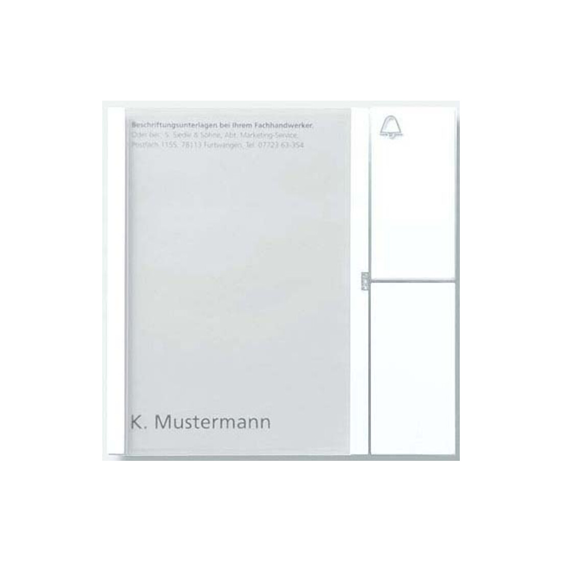 Siedle&Söhne Module à boutons bus blanc BTM 650-01 W