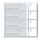 Siedle&Söhne Module à boutons bus blanc BTM 650-04 W