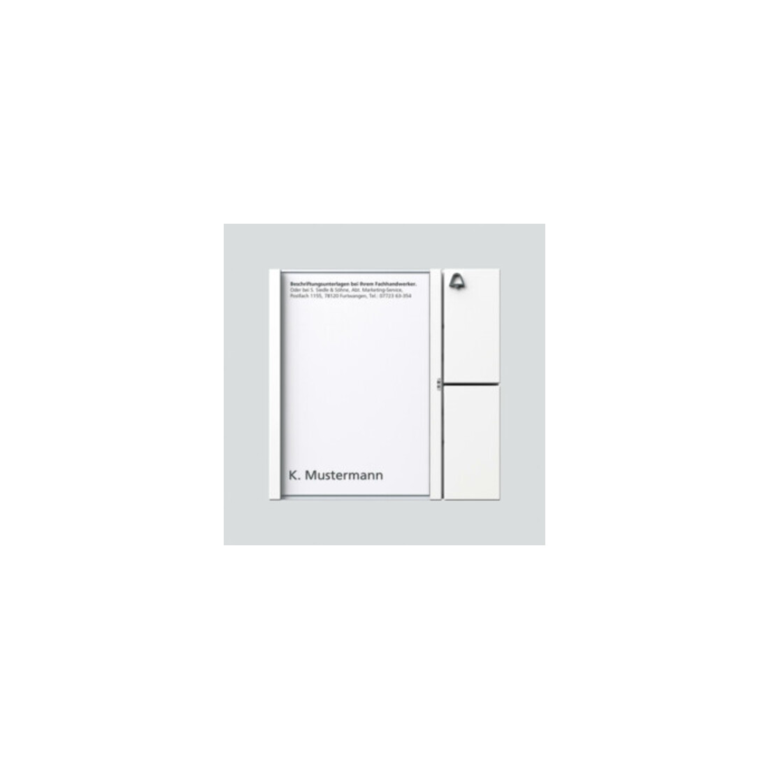 Siedle&Söhne Module à touches blanc TM 612-1 W