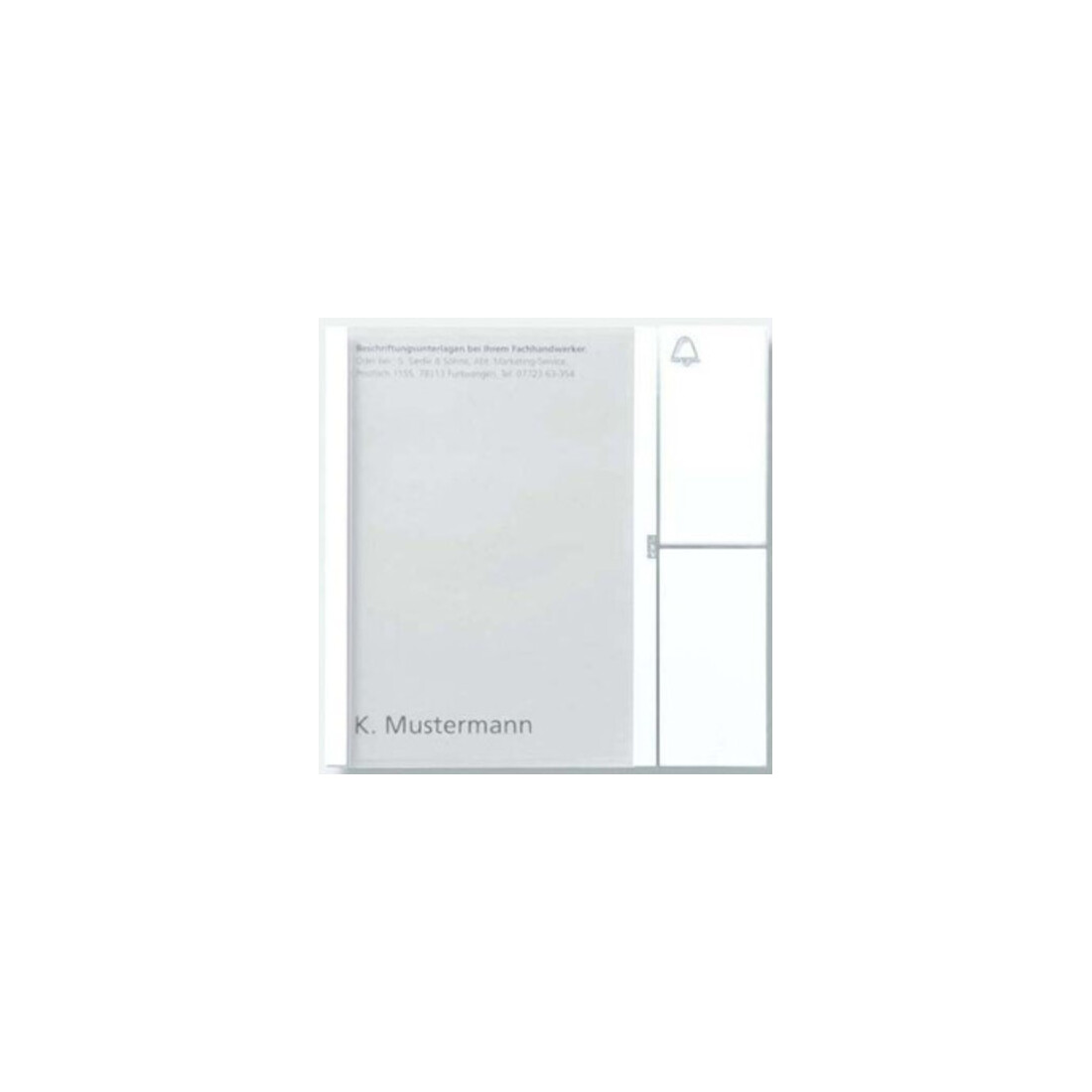Siedle&Söhne Module à touches blanc TM 612-1 W