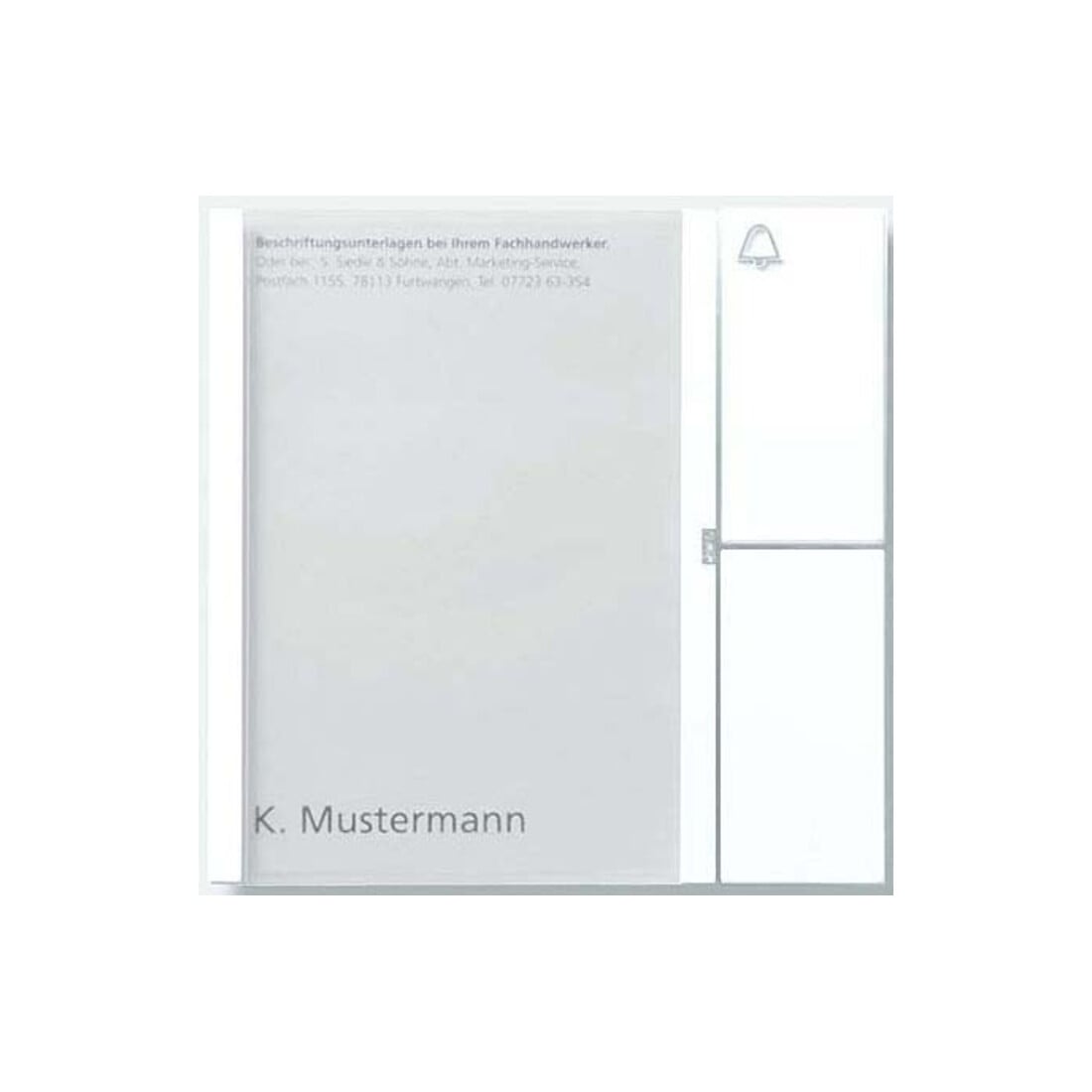 Siedle&Söhne Module à touches si/met TM 612-1 SM