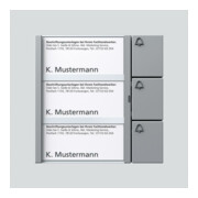 Siedle&Söhne Module à touches si/met TM 612-3 SM-1