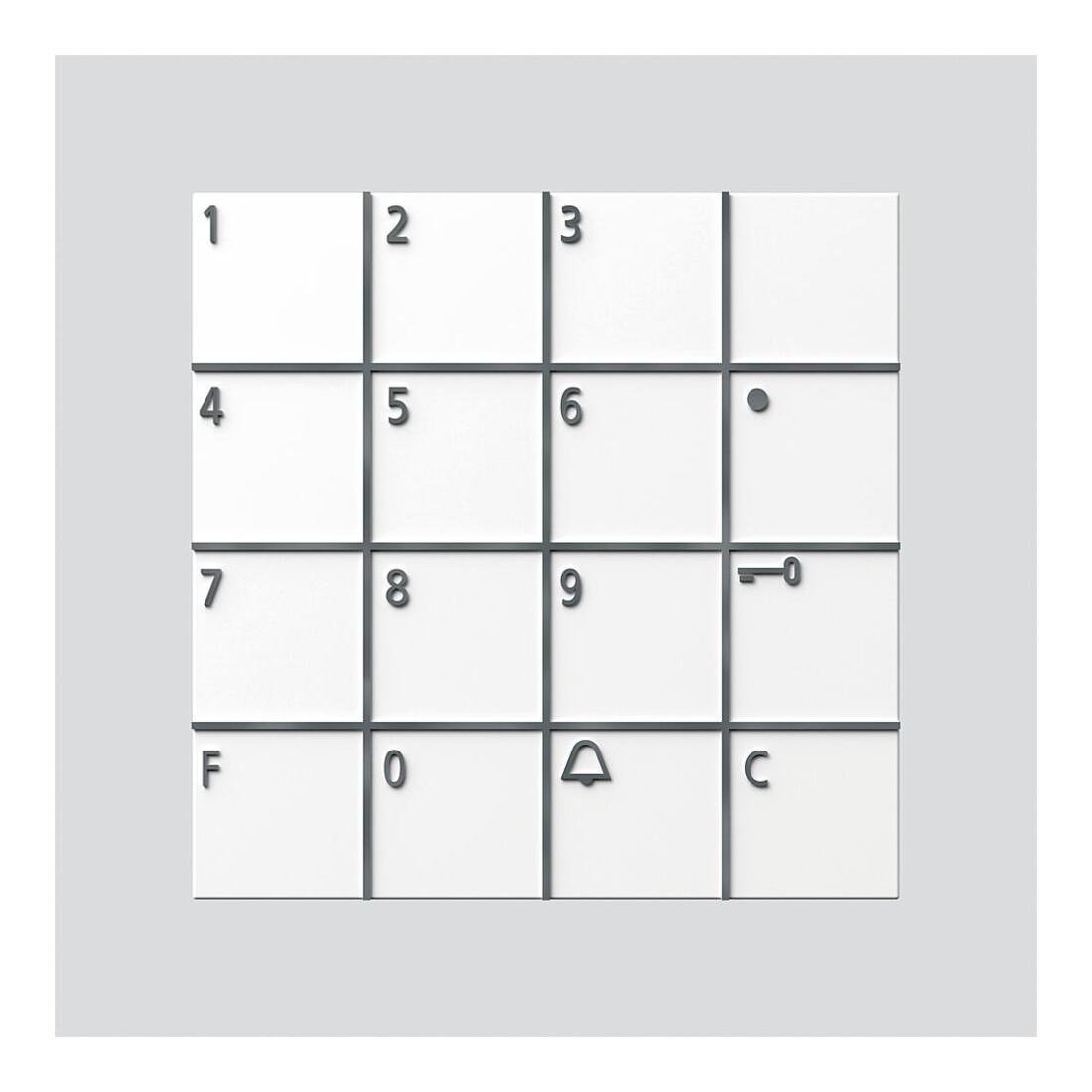 Siedle&Söhne Module de serrure à code blanc COM 611-02 W