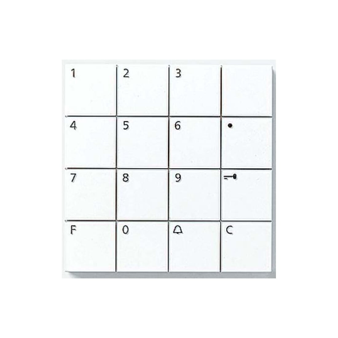 Siedle&Söhne Module de serrure à code blanc COM 611-02 W