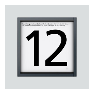 Siedle&Söhne Module d’information 12VCC anthracite IM 612-0 AG