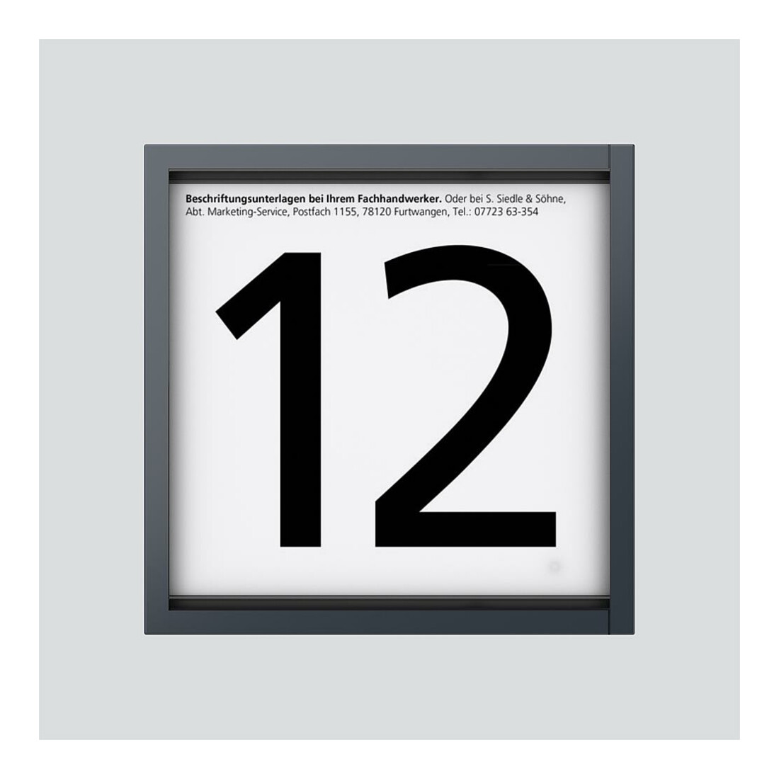 Siedle&Söhne Module d’information 12VCC anthracite IM 612-0 AG