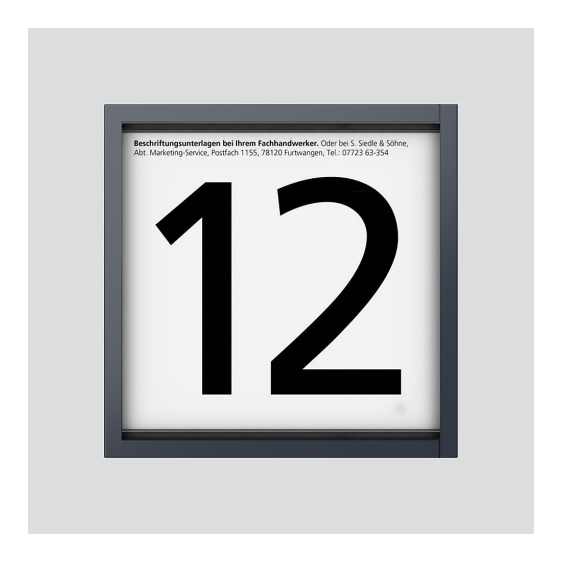 Siedle&Söhne Module d’information 12VCC anthracite IM 612-0 AG