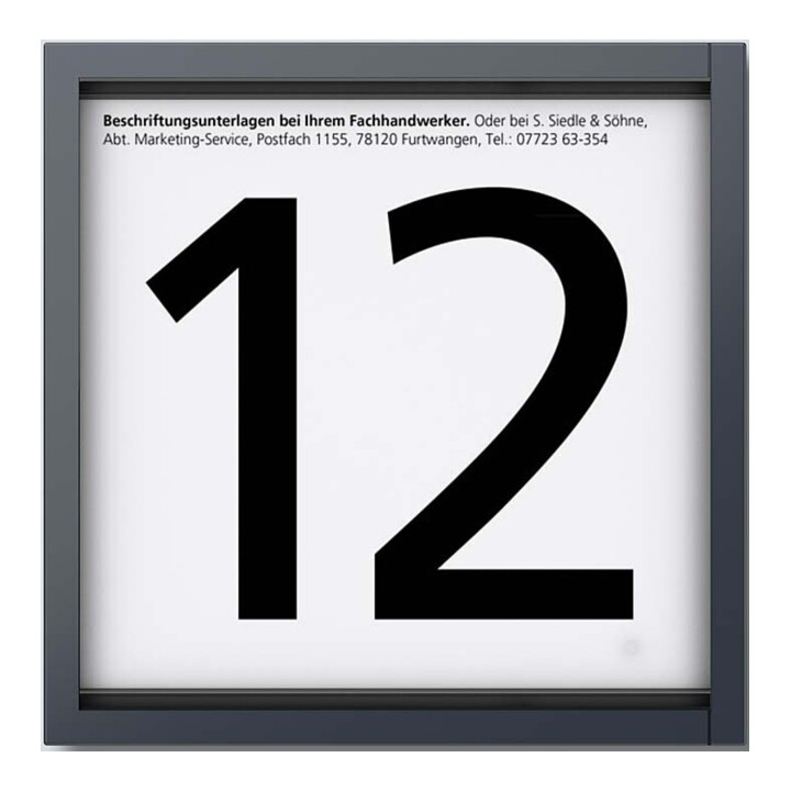 Siedle&Söhne Module d’information 12VCC anthracite IM 612-0 AG