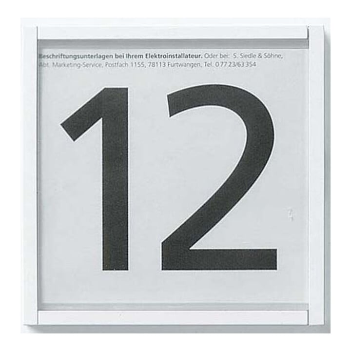 Siedle&Söhne Module d’information blanc IM 612-0 W