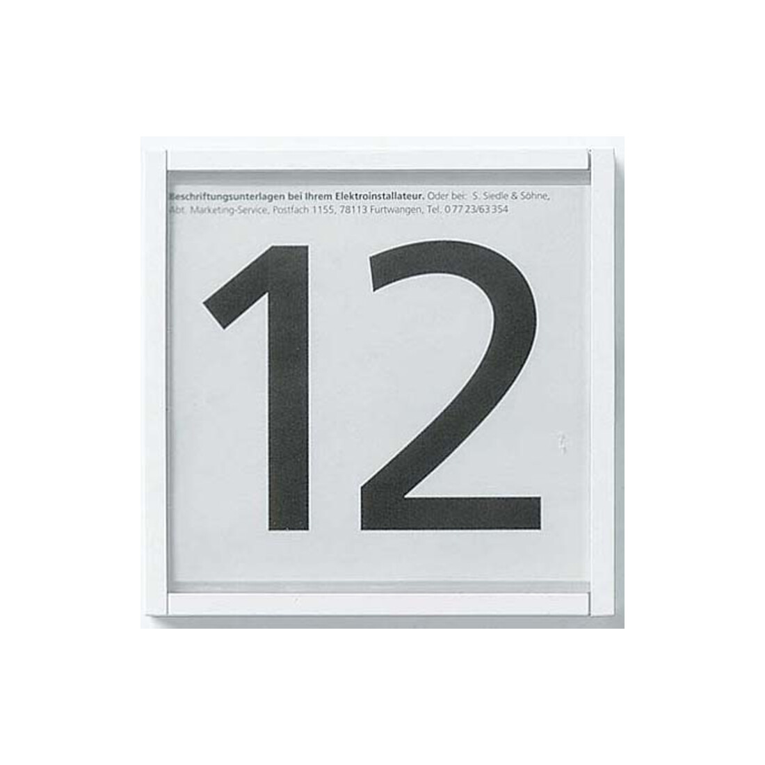Siedle&Söhne Module d’information blanc IM 612-0 W