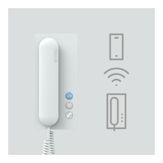 Siedle&Söhne Téléphone d’entrée blanc IQ HTS