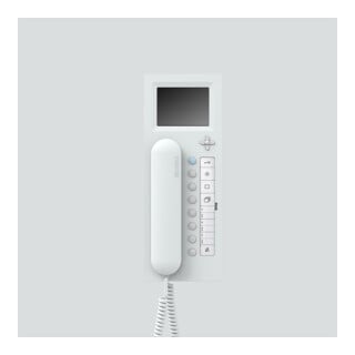 Siedle&Söhne Téléphone d’entrée vidéo Access, blanc AHTV 870-0 W