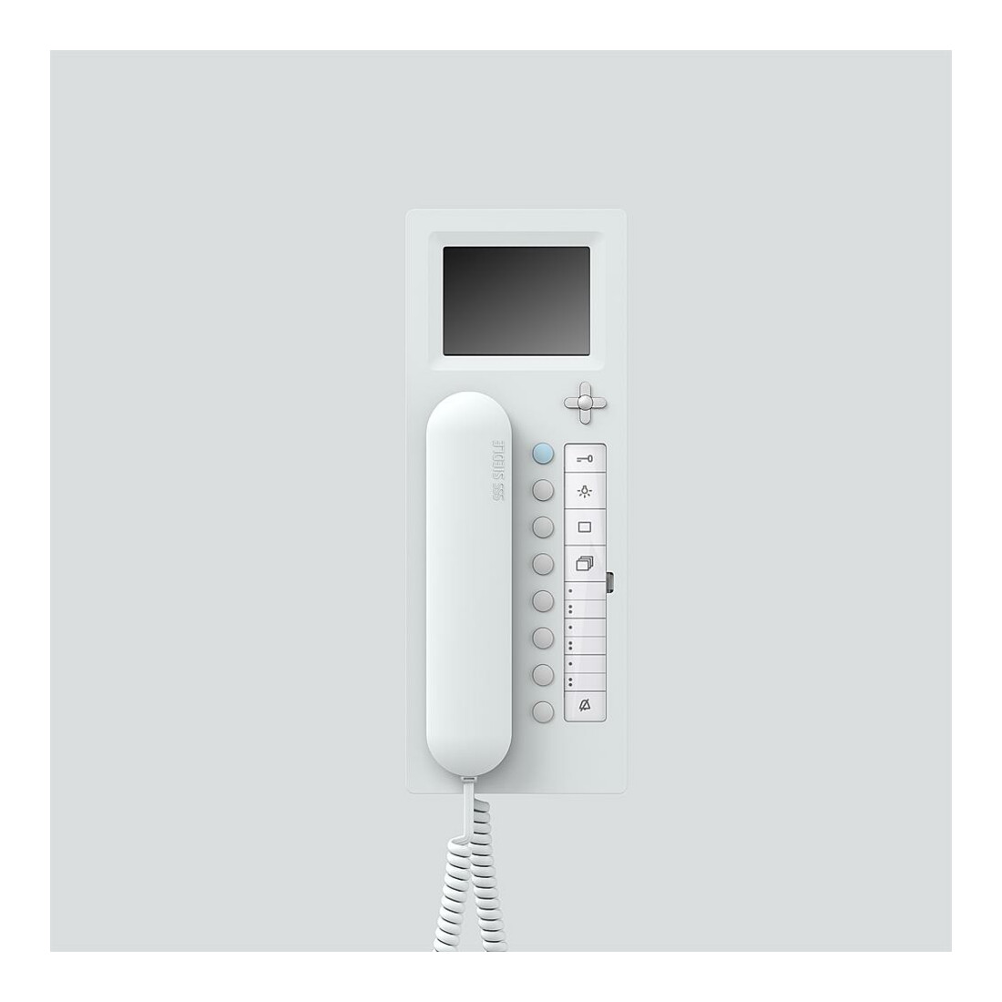 Siedle&Söhne Téléphone d’entrée vidéo Access, blanc AHTV 870-0 W