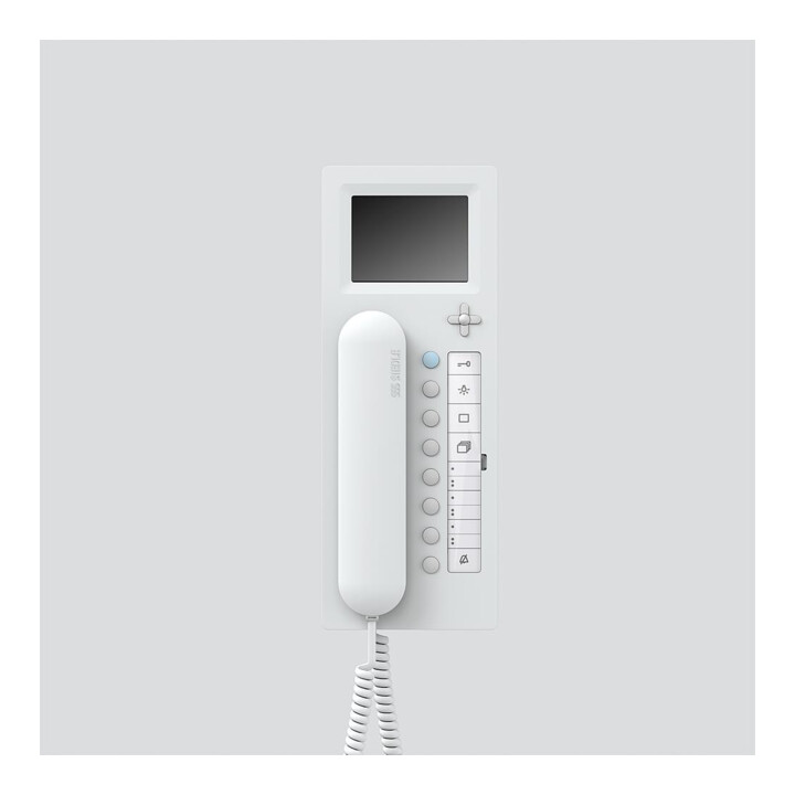 Siedle&Söhne Téléphone d’entrée vidéo Access, blanc AHTV 870-0 W