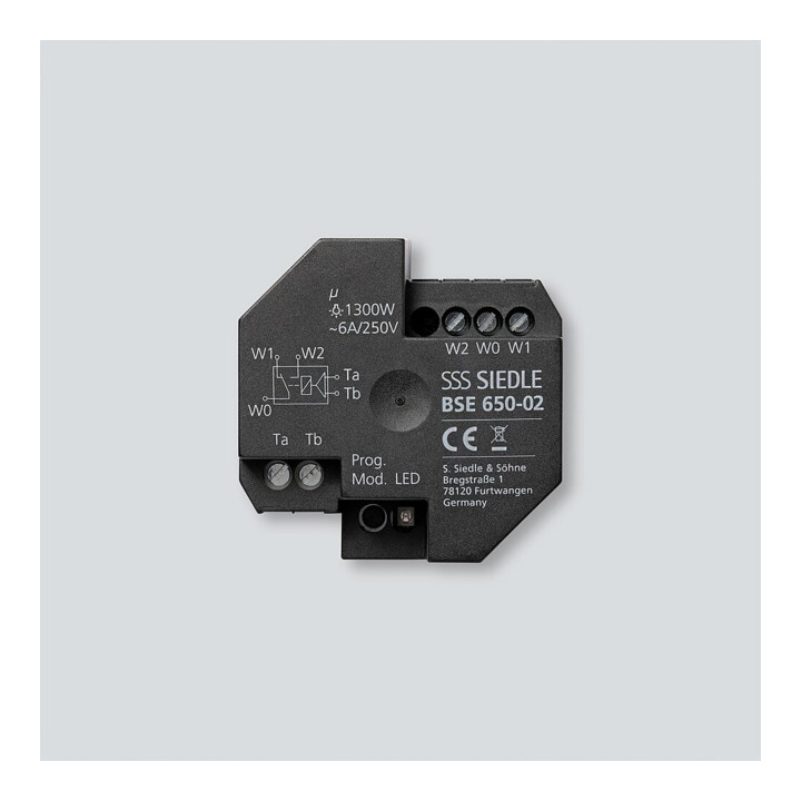 Siedle&Söhne Unité de commande bus Noir BSE 650-02