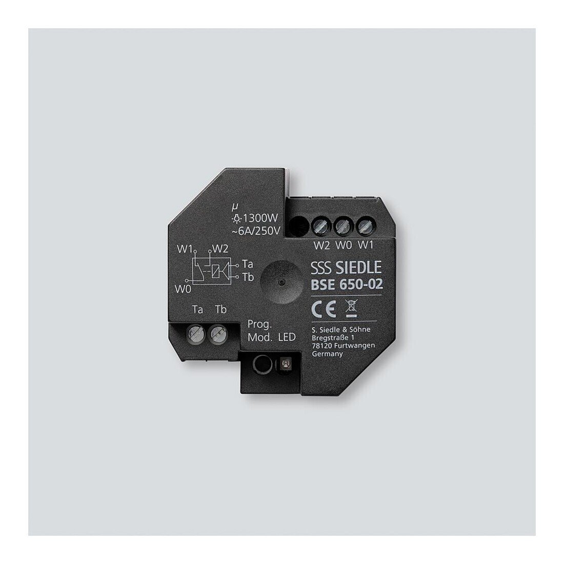 Siedle&Söhne Unité de commande bus Noir BSE 650-02
