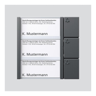 Siedle Tasten-Modul TM 612-3 DG dgr/gli