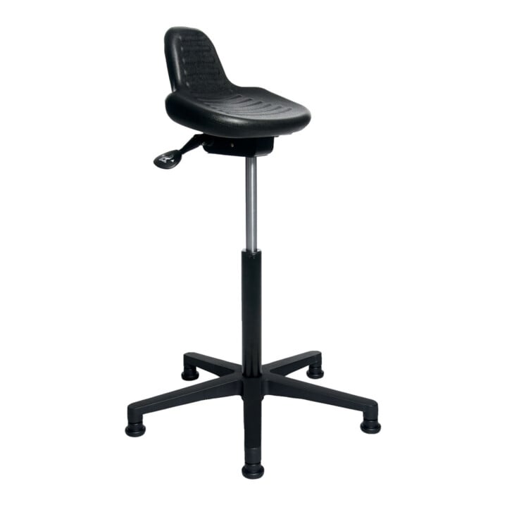 Siège assis-debout mousse intégrale H. d'assise réglable 590-840 mm tube en acie