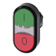 Siemens Bouton-poussoir double pression numérique industriel 22 mm, rond, vert 3SU1000-3AB42-0AK0-1