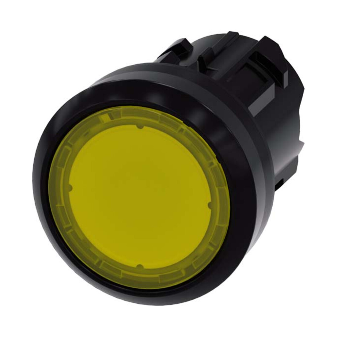 Siemens Bouton-poussoir numérique industriel 22 mm, rond, jaune 3SU1001-0AB30-0AA0