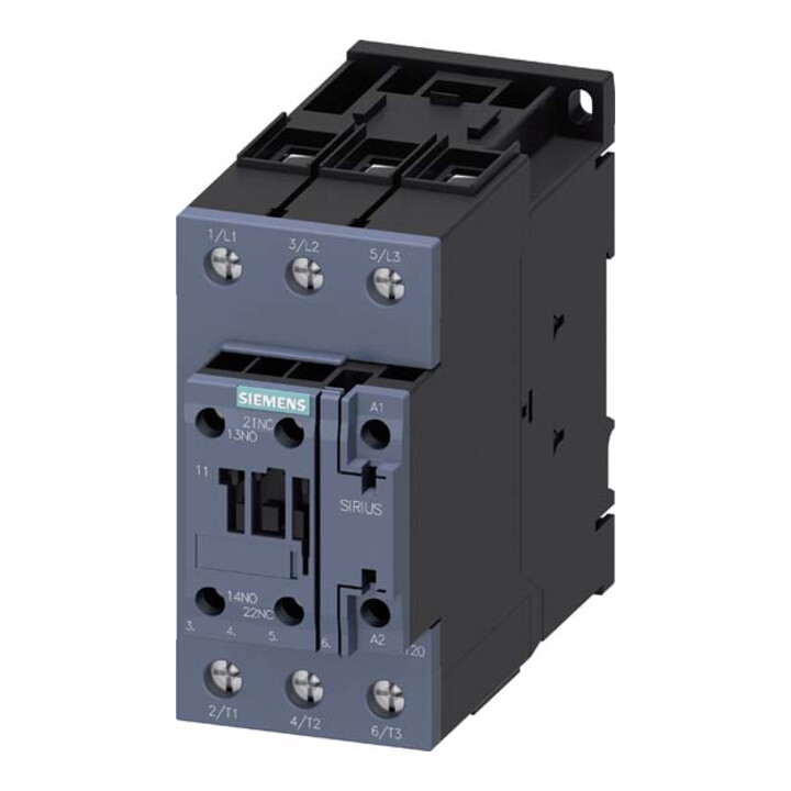 Siemens Contacteur industriel numérique 22 kW/400 V, 1S+1Ö 3RT2036-1AP00