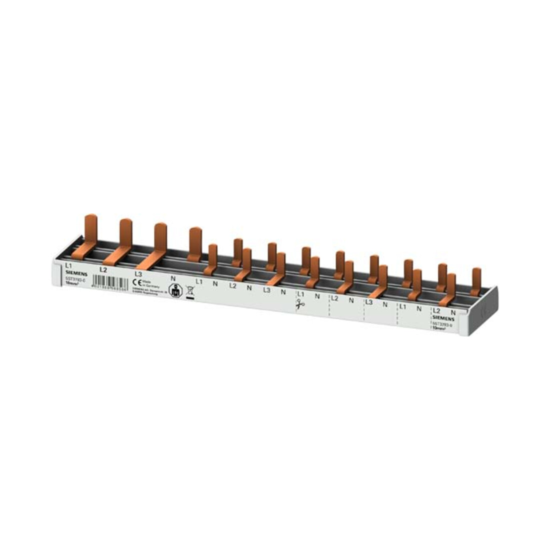 Siemens Dig.Industr. barre omnibus à broches 10qmm, 12TE 5ST3783-0