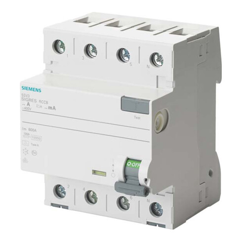Siemens Dig.Industr. FI-Schutzschalter Typ A, 30mA, 40A 5SV3344-6KK12